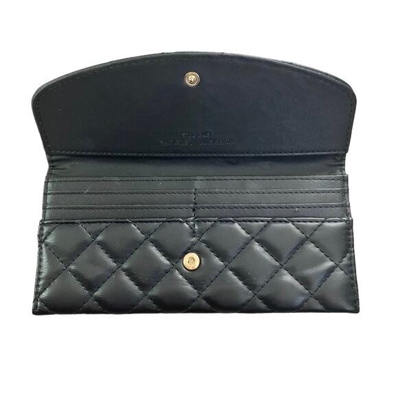 Badgley Mischka Black Quilted Wallet - Picture 3 of 3